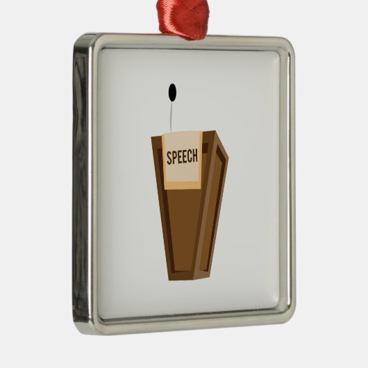 Rede Silbernes Ornament (Rechts)