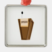 Rede Silbernes Ornament (Vorne)