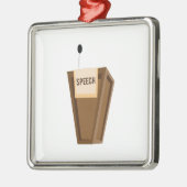 Rede Silbernes Ornament (Links)