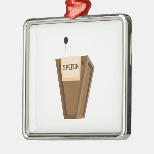 Rede Silbernes Ornament (Links)