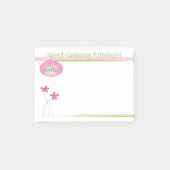 Rede-SprachenPatholologist hallo klebrige Post-it Klebezettel (Vorderseite)