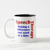 Rede Thereapy Zweifarbige Tasse (Links)