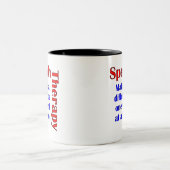Rede Thereapy Zweifarbige Tasse (Mittel)
