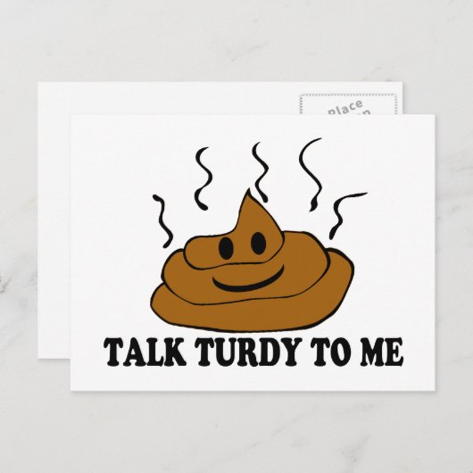 Rede Turdy mit mir Postkarte (Vorne/Hinten)