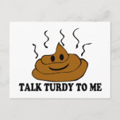 Rede Turdy mit mir Postkarte (Vorderseite)