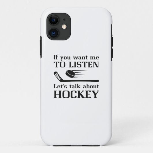 Rede über Hockey Case-Mate iPhone Hülle (Rückseite)