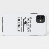 Rede über Hockey Case-Mate iPhone Hülle (Rückseite (Horizontal))