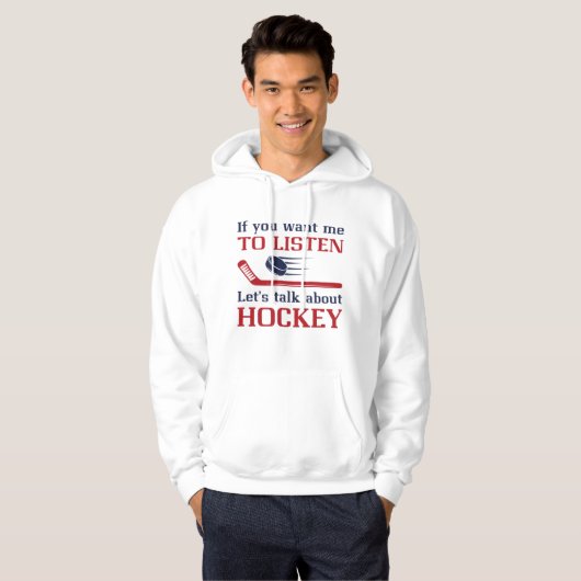 Rede über Hockey Hoodie (Vorne ganz)