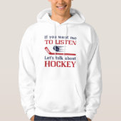 Rede über Hockey Hoodie (Vorderseite)