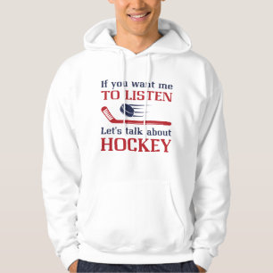 Rede über Hockey Hoodie