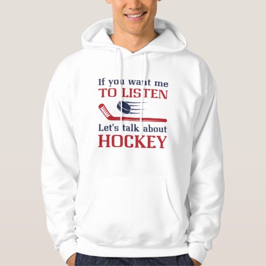 Rede über Hockey Hoodie (Vorderseite)