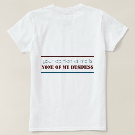 Rede Über Mich T-Shirt (Design Rückseite)