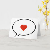 Rede von Liebe Karte (Gelbe Blume)