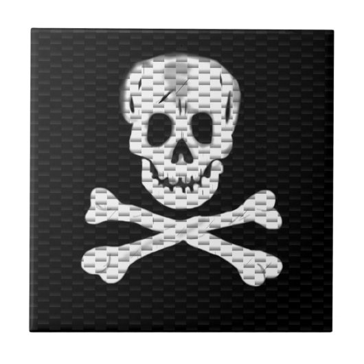 Rede wie ein Piratentag Fliese (Vorderseite)