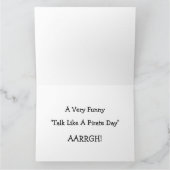 Rede wie ein Piratentag Karte (Innenseite)