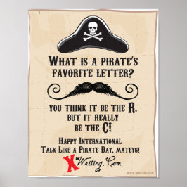 Rede wie ein Piratentag Poster