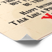 Rede wie ein Piratentag Poster (Ecke)