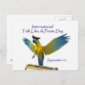 Rede wie ein Piratentag Postkarte (Vorne/Hinten)