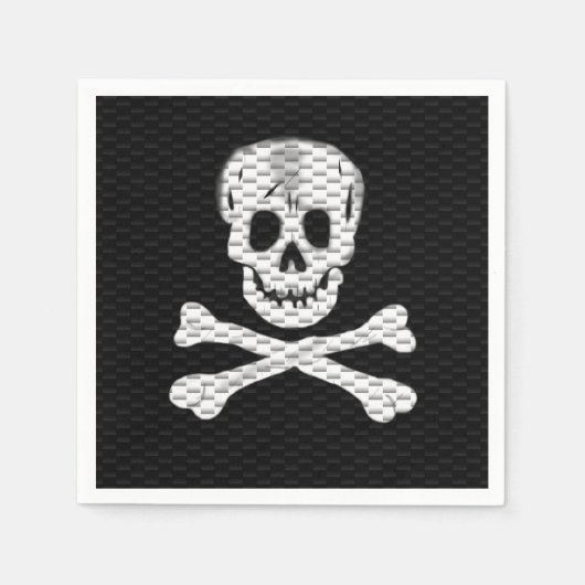 Rede wie ein Piratentag Serviette (Vorderseite)