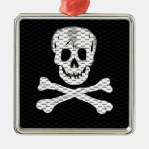 Rede wie ein Piratentag Silbernes Ornament