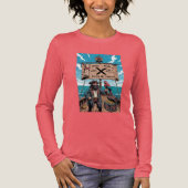 Rede wie ein Piratentag Tri-Blend Shirt (Vorderseite)