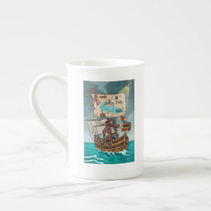 Rede wie ein PiratentagMug Porzellantasse