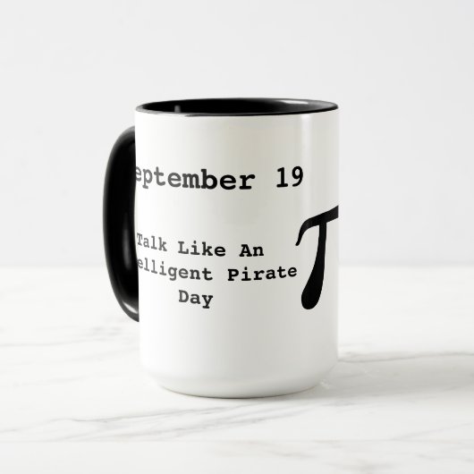 Rede wie eine intelligente Pi-Tasse des Piraten Tasse (Vorderseite Links)