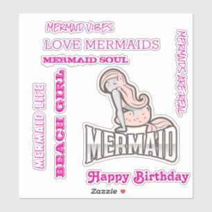 Rede wie eine Meerjungfrau Aufkleber