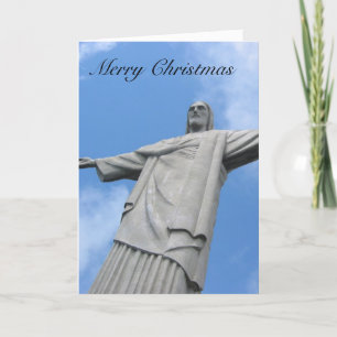 Redeemerweihnachtsstatue Feiertagskarte