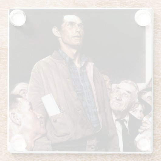 Redefreiheit Glasuntersetzer (Rückseite)