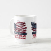 Redefreiheit ist nicht Gemein, nur zu Behalt zu re Kaffeetasse (Vorderseite Links)