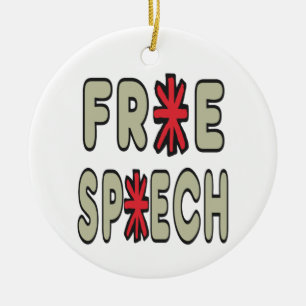 Redefreiheit Keramik Ornament