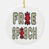 Redefreiheit Keramik Ornament (Hinten)