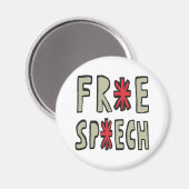 Redefreiheit Magnet (Vorderseite/Rückseite)