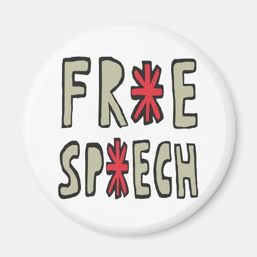 Redefreiheit Magnet (Vorne)