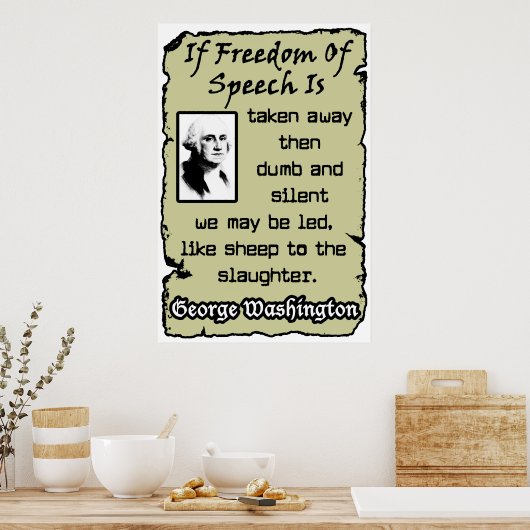 Redefreiheit Poster (Küche)