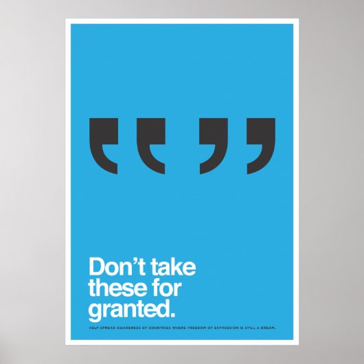 Redefreiheit Poster (Vorne)