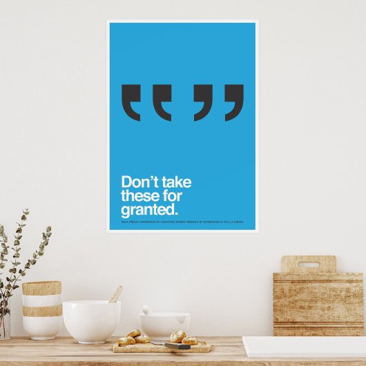 Redefreiheit Poster (Küche)