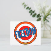 Redefreiheit Postkarte (Stehend Vorderseite)