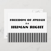 Redefreiheit Postkarte (Vorne/Hinten)