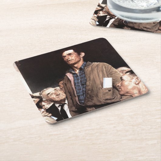 Redefreiheit Rechteckiger Pappuntersetzer (angewinkelt)