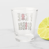 Redefreiheit Schnapsglas (Rückseite)
