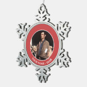 Redefreiheit Schneeflocken Zinn-Ornament (Rechts)