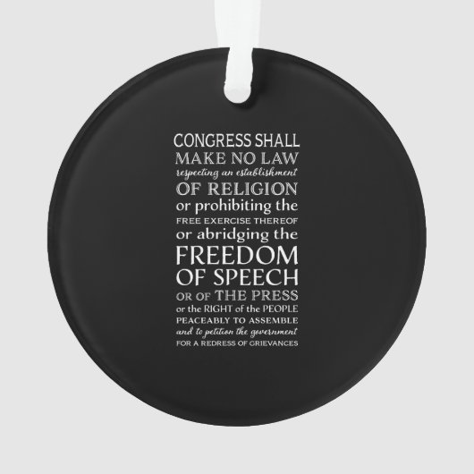 Redefreiheit Verfassungsurkunde-Text Ornament (Rückseite)