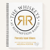 Redemption Ranch Whiskeys Notebook 8,5" l x 11" w Notizblock (Vorderseite)
