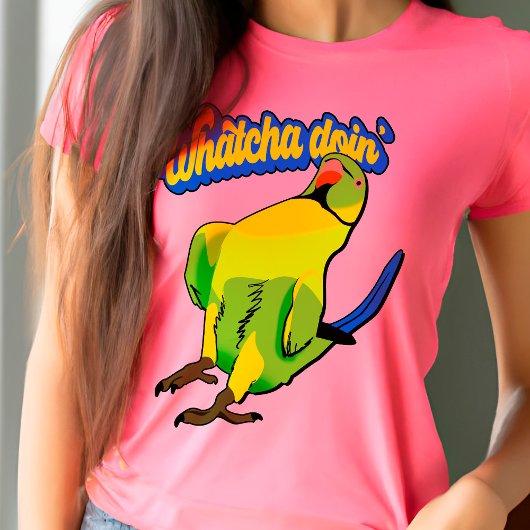 Reden Indianerklingeln Parrot Funky Bird Cool Pet T-Shirt
