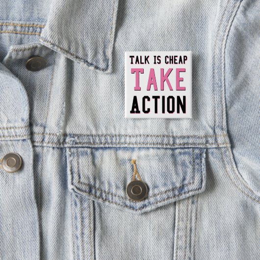 Reden ist billig button (Beispiel)