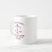 Reden ist billig kaffeetasse (Vorderseite Links)