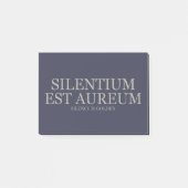 Reden ist Silber, schweigen ist Gold - Licht Post-it Klebezettel (Vorderseite)