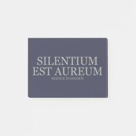 Reden ist Silber, schweigen ist Gold - Licht Post-it Klebezettel